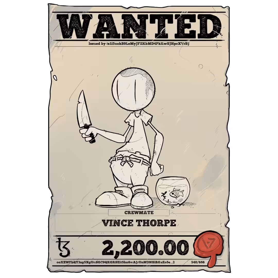 VINCE THORPE | TEZOS PIRATE 540/666