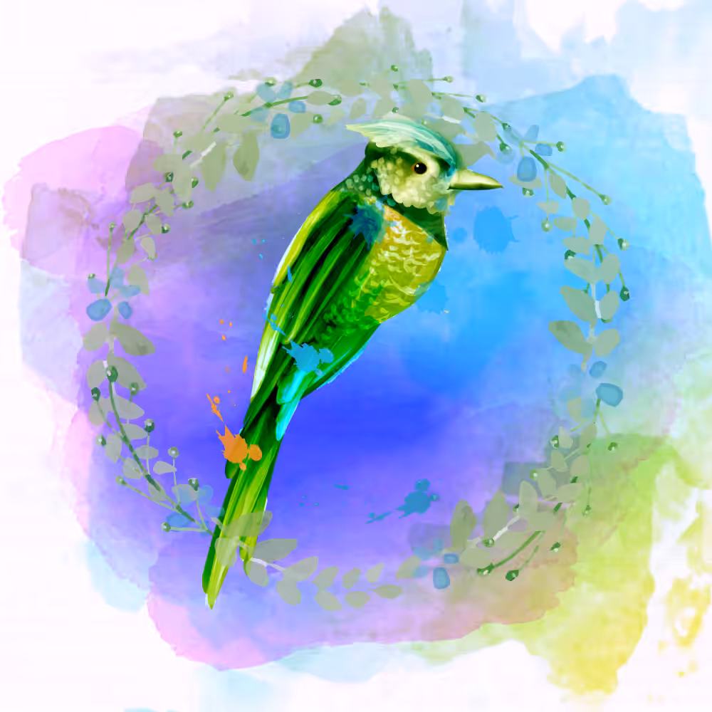 Random Colorful Birds #4