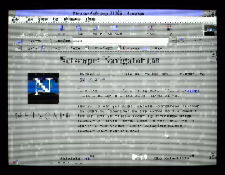 ASCii Portrait of the Ancient Web Browser