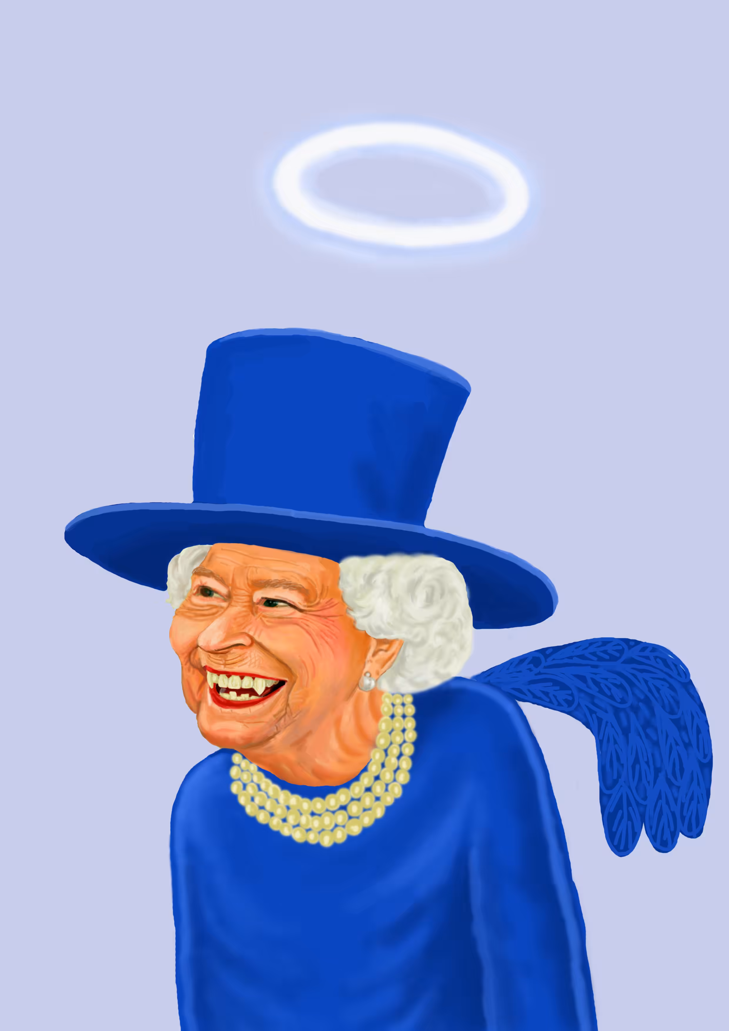 Queen Elizabeth#blue