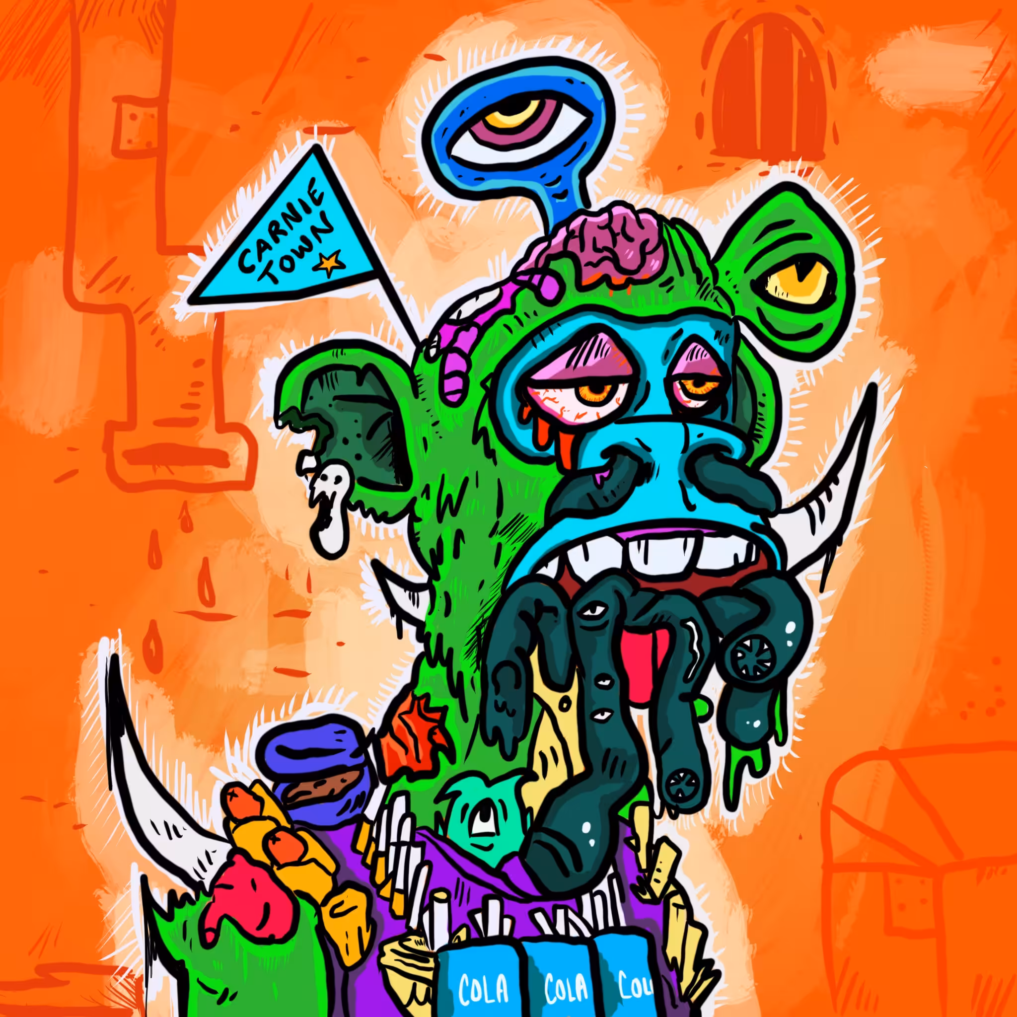 Crypto Carnies Vol 3: Escape Through the Sewer: Sluggo the Mutant Ape