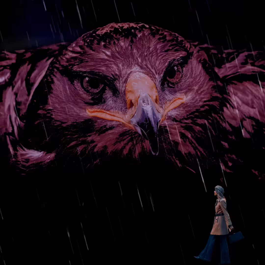 Spirit Eagle in Rain