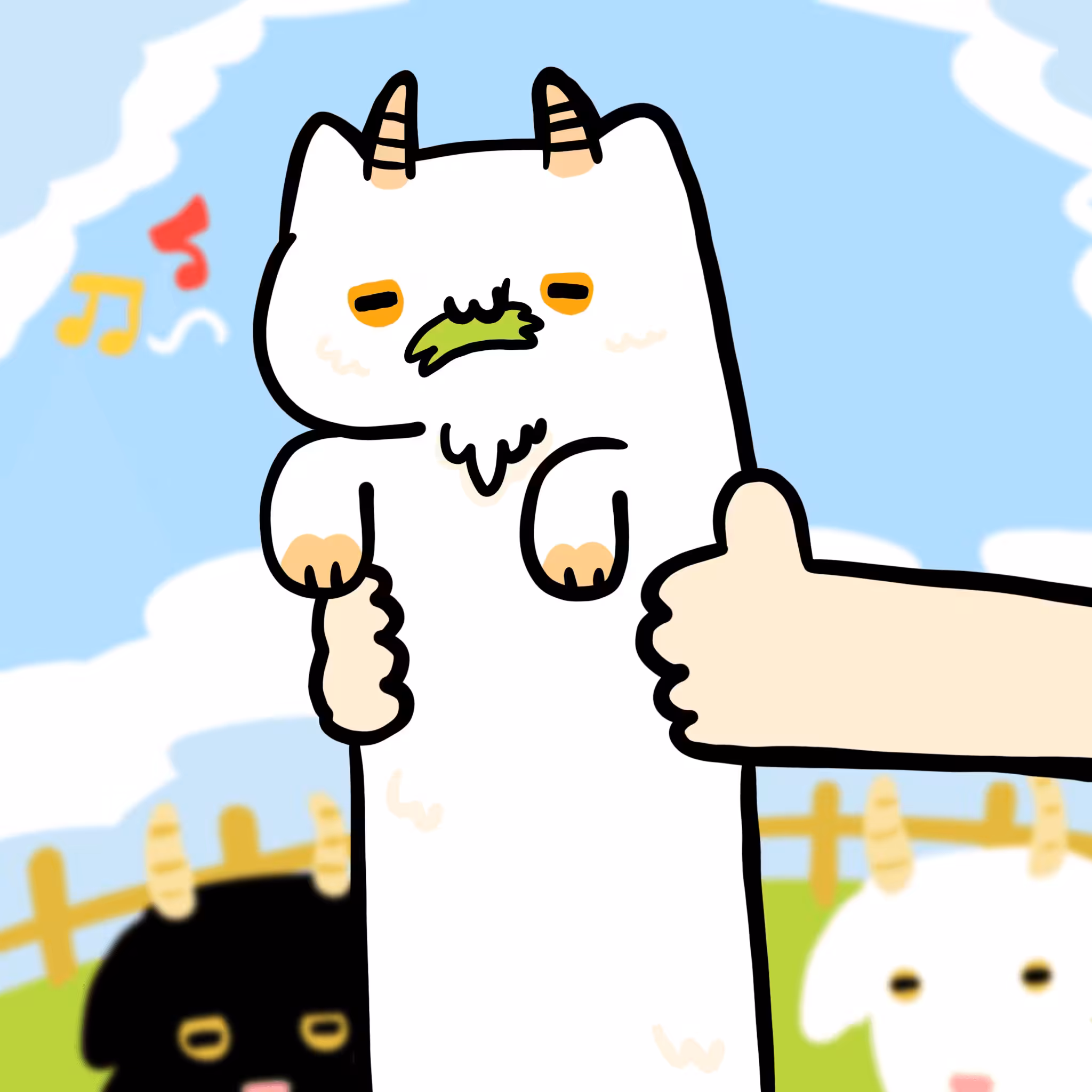 Long Long Cat: Long long goat cat #211