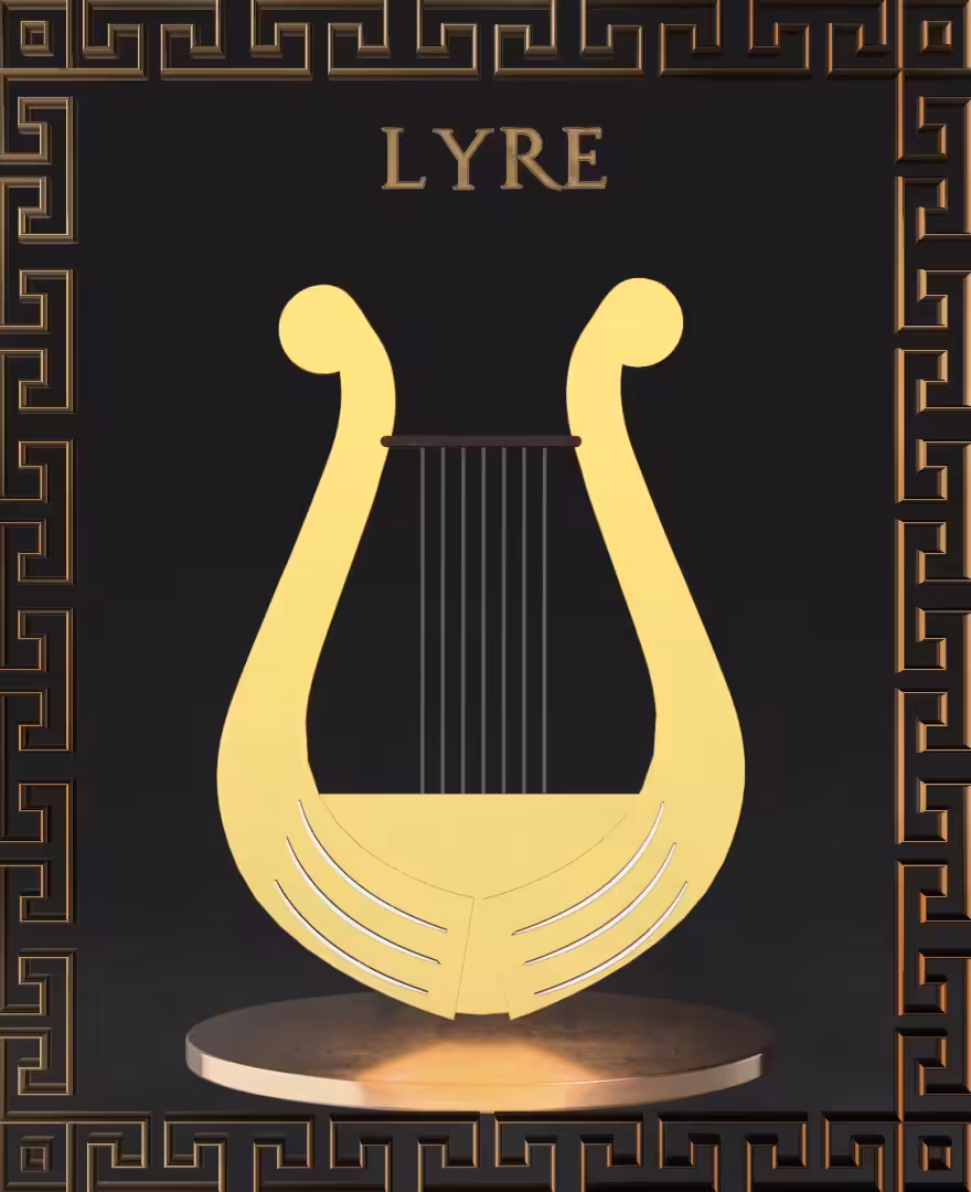 Crypto LYRE GLD Ancient Greek Instrument