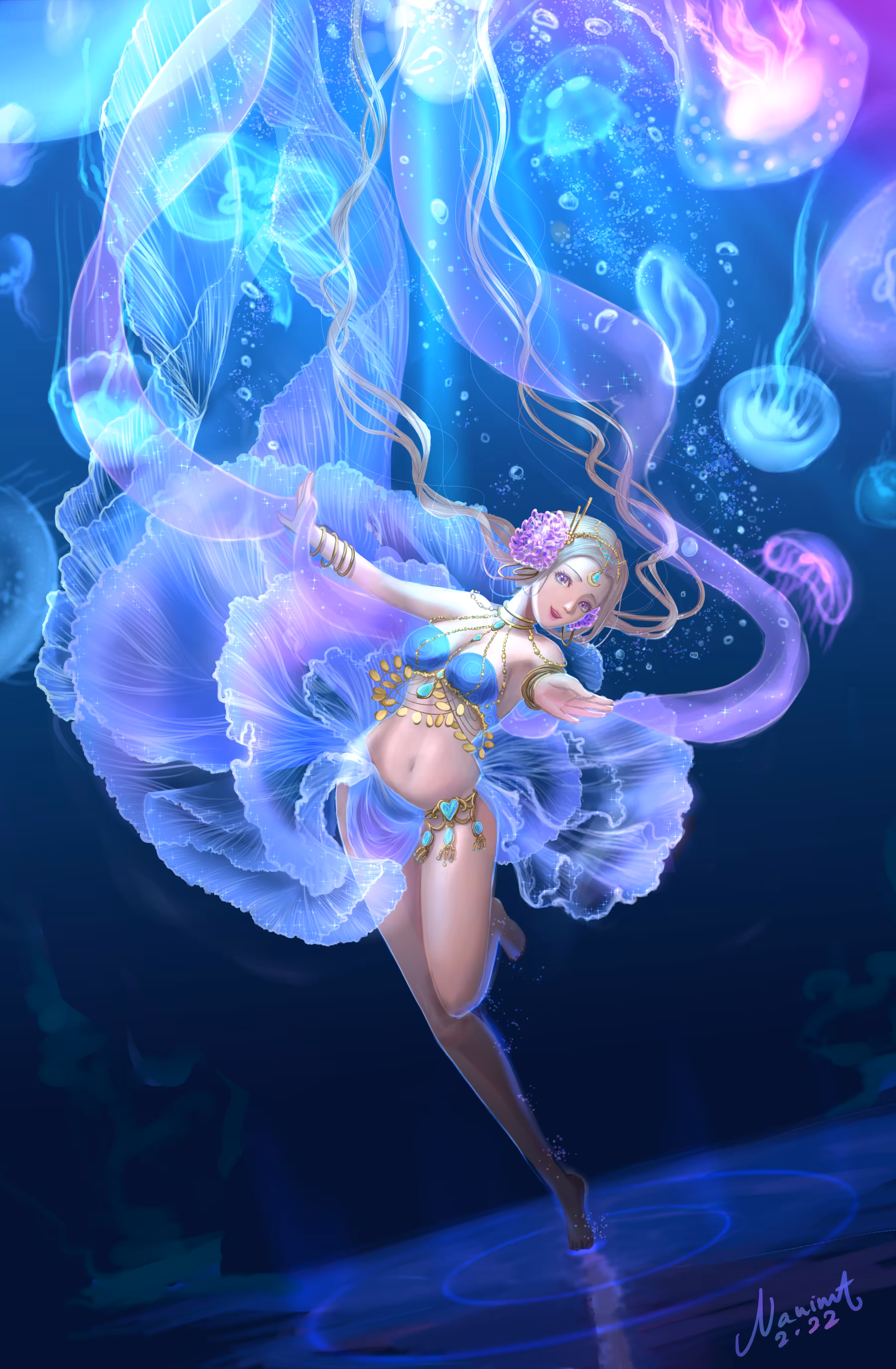 Belly dance jelly fish