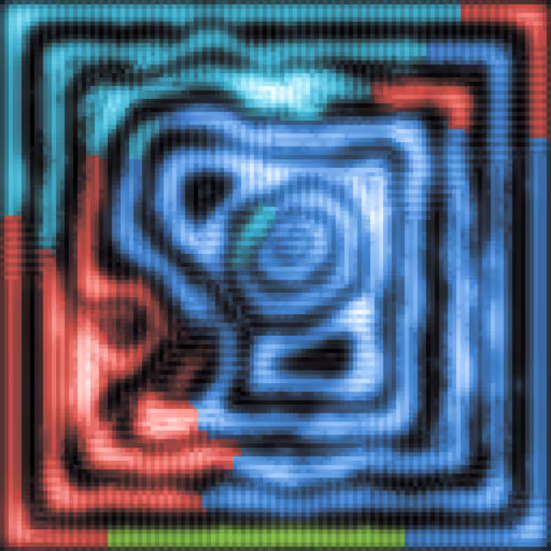 Rainbow Ripples Automaton #37