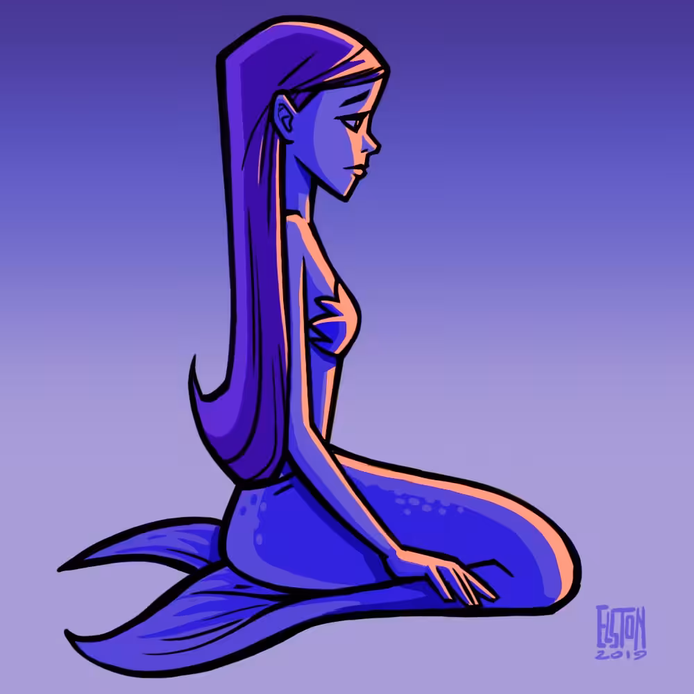 Purple Mermaid #1