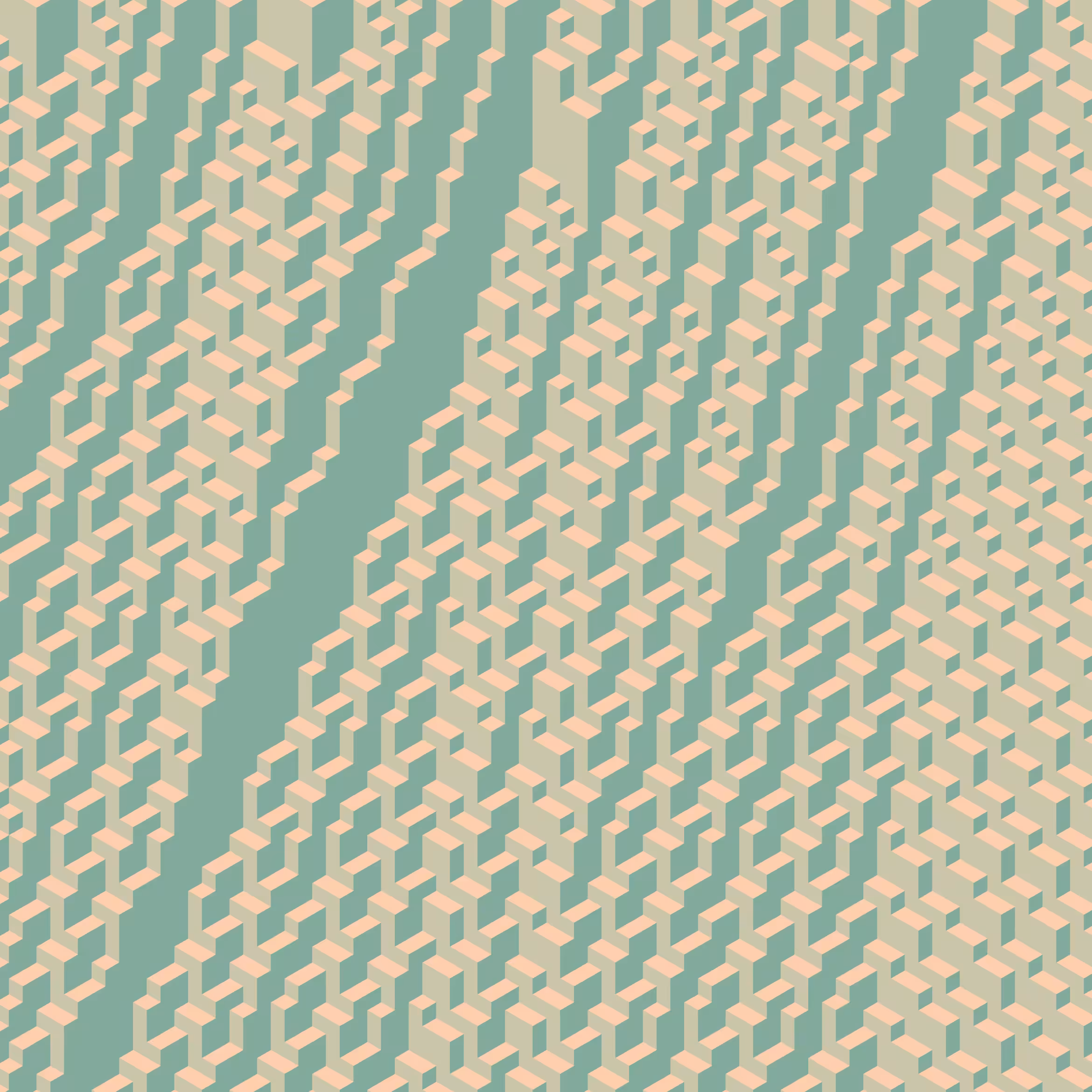 Isometric Patterns II: "Hidden Waterfall"