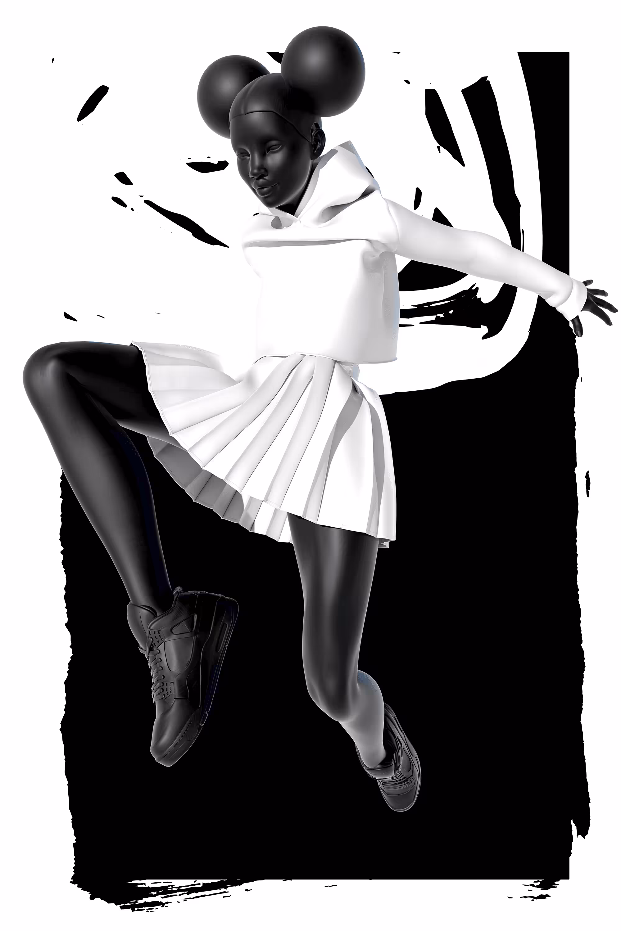 Black and White Get Em' Playgirl One