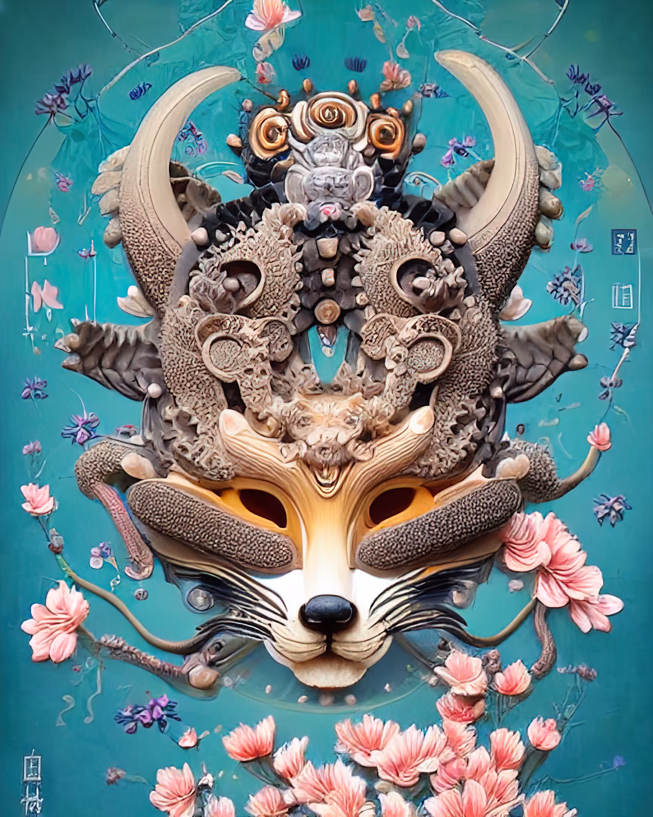 Cherry blossom Fox