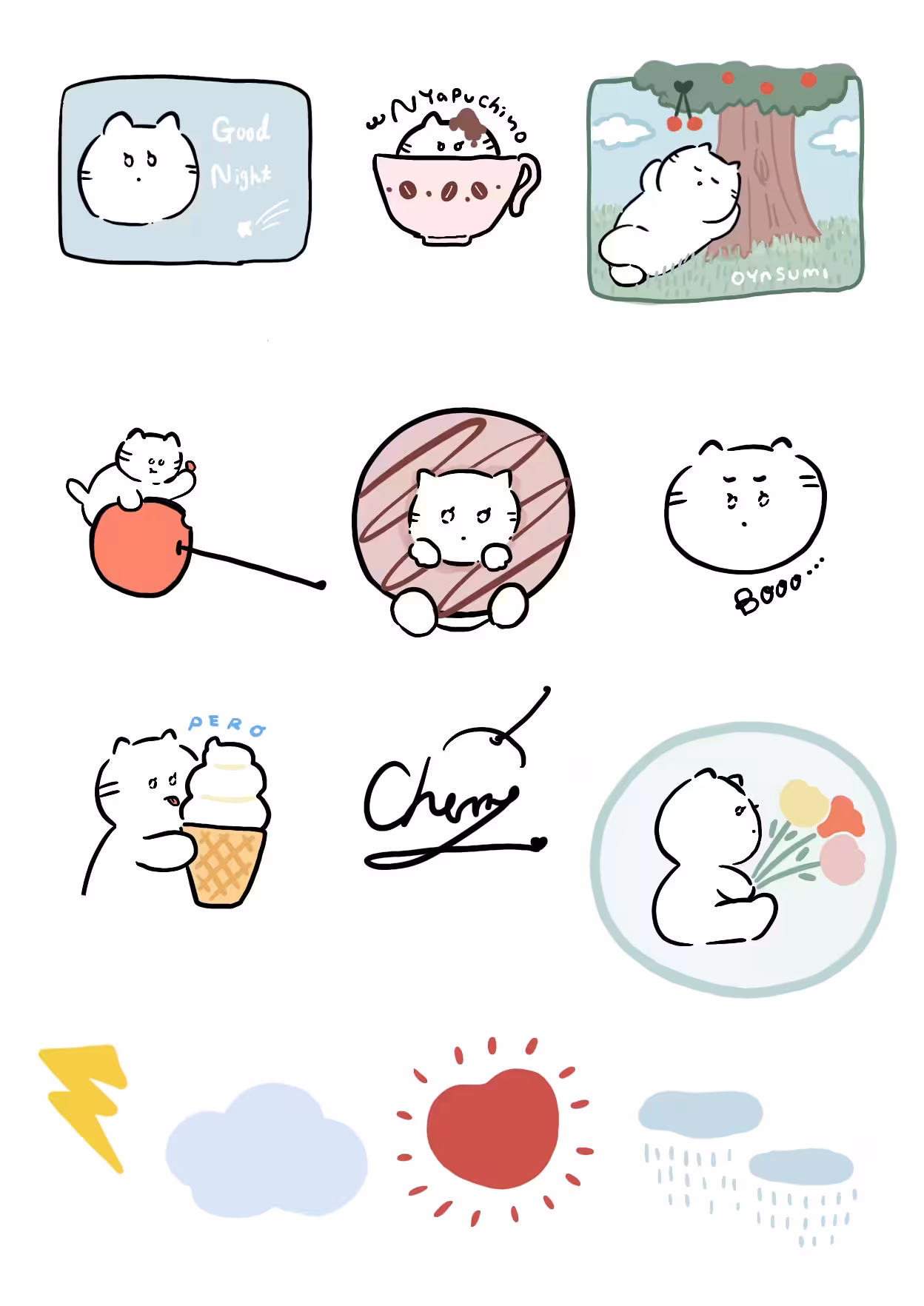 cat nyanko-set