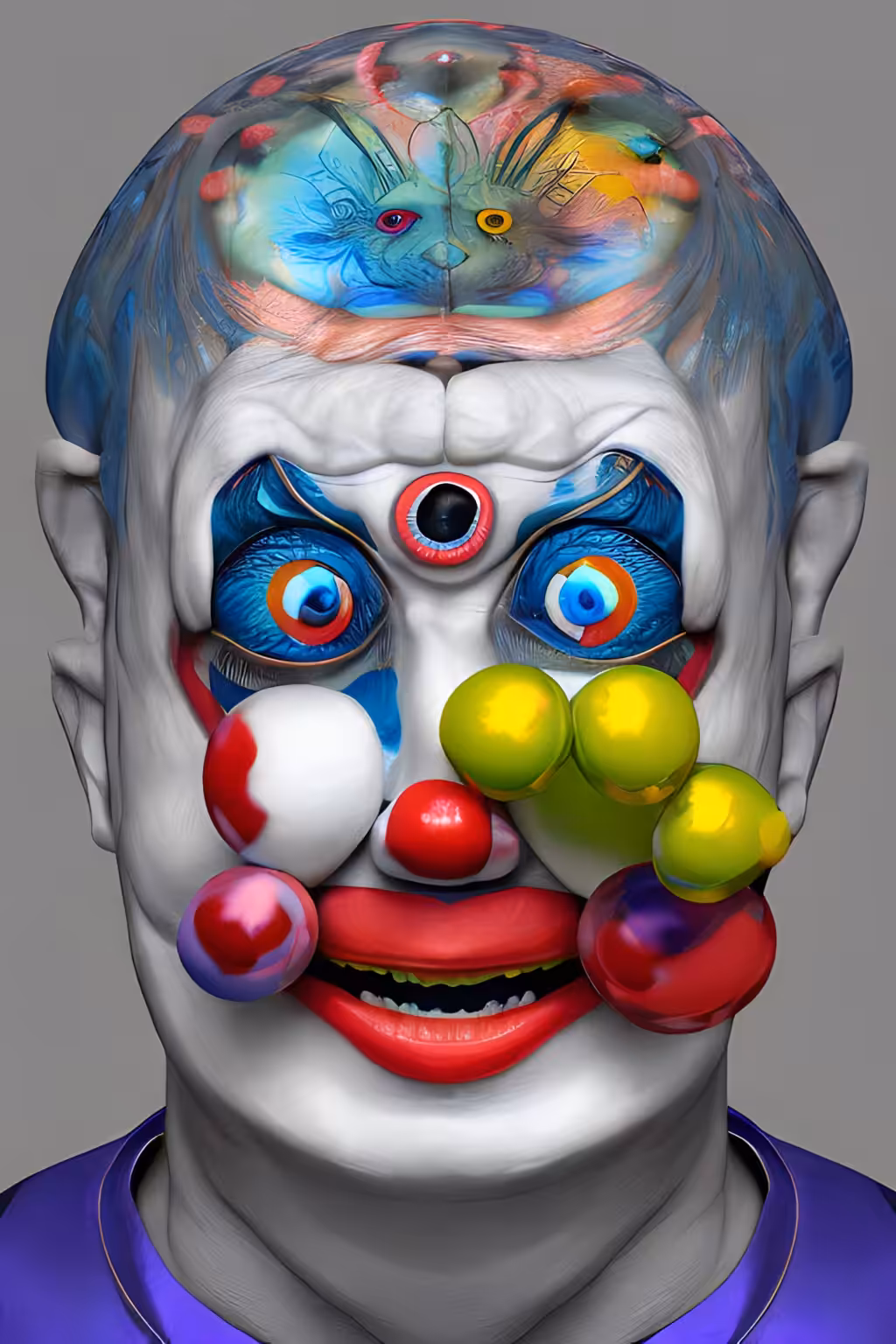 Distorted Faces: Distorted Face #42