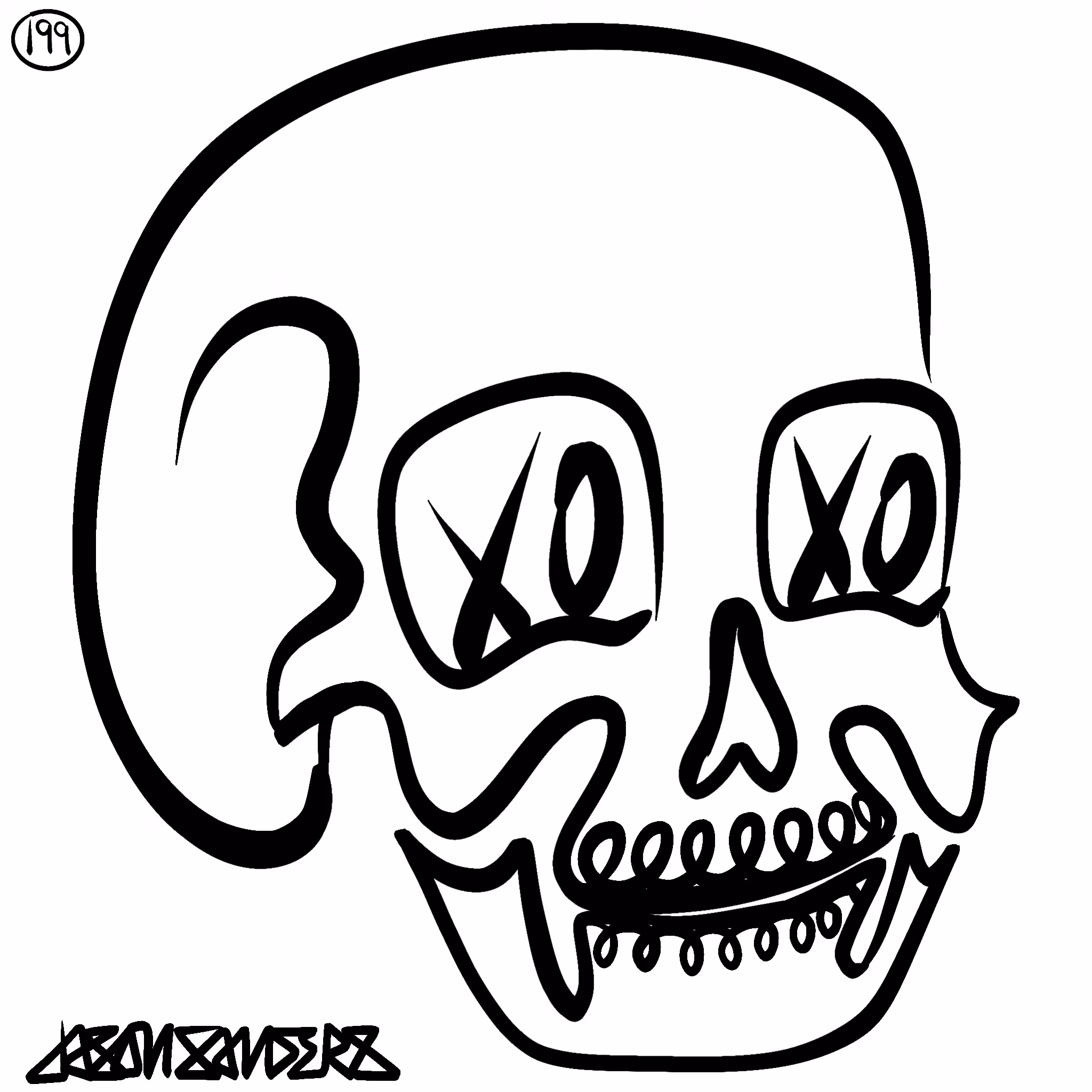 Skull Lines “Forty-Two” By DrainedEye | #199