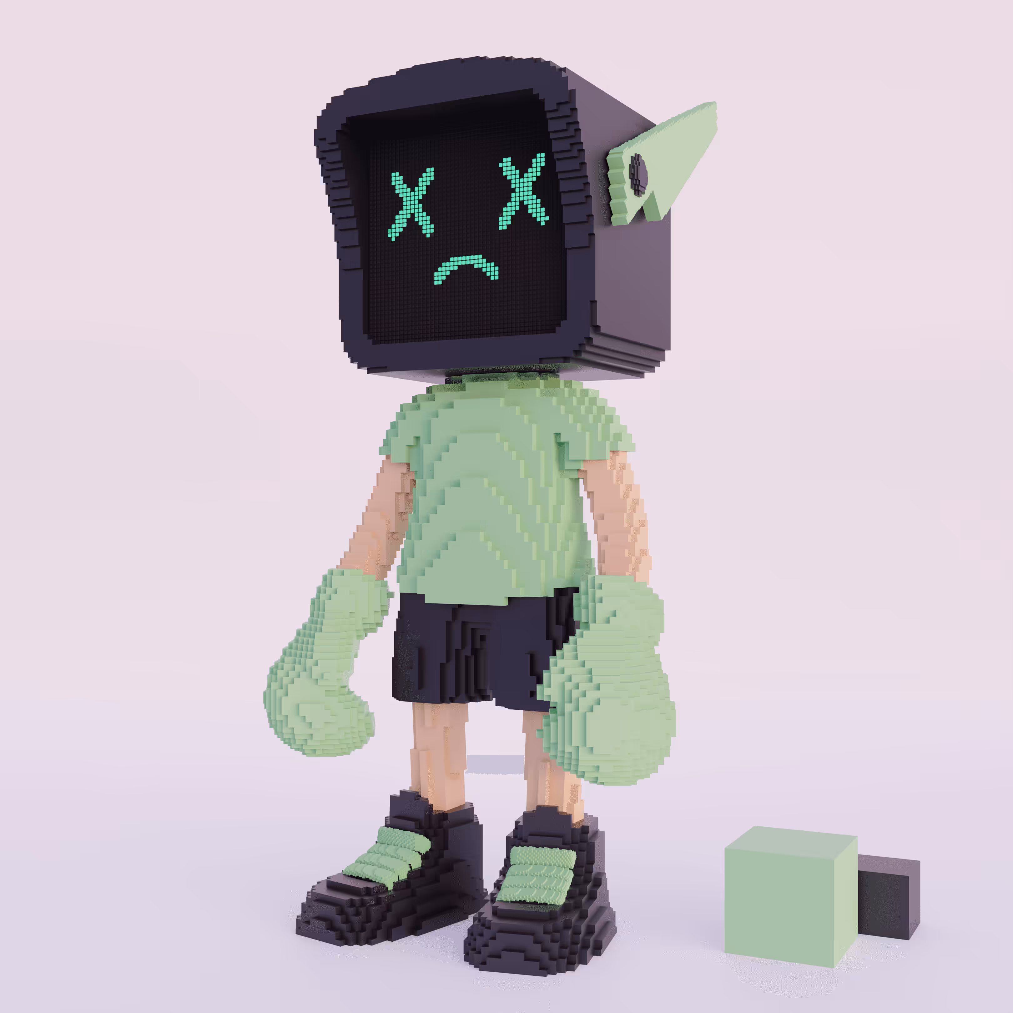 LCD BOY (Voxel) #087