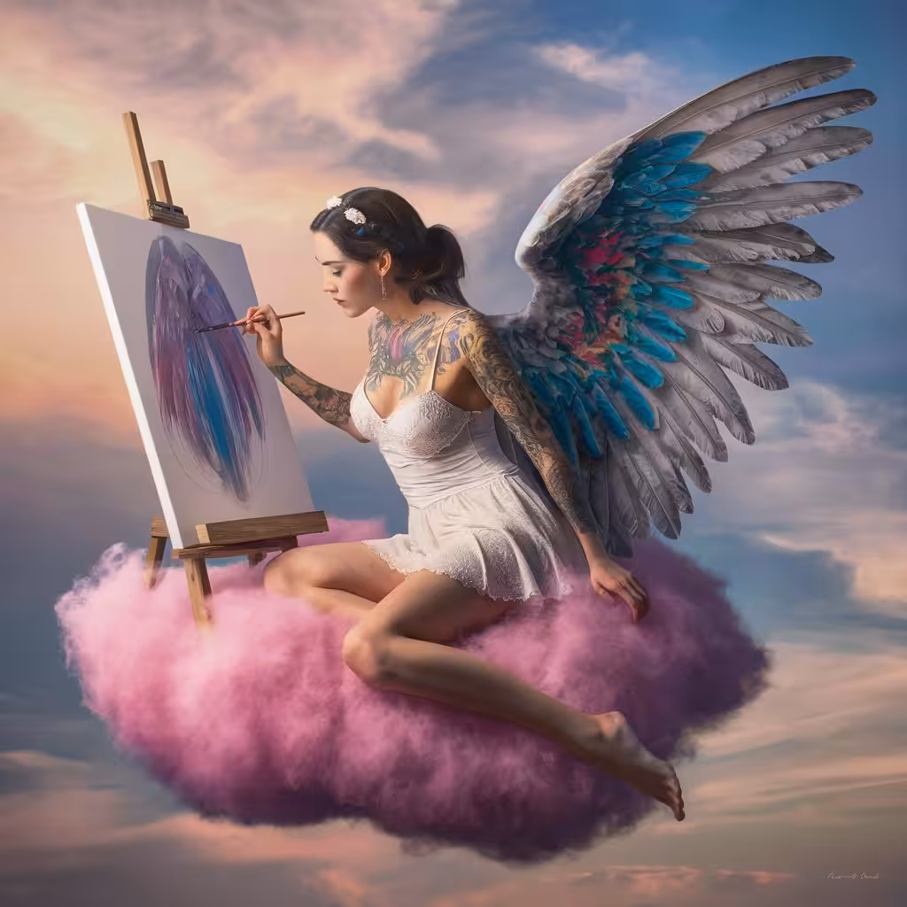 Angel Drawing 🧚🏻‍♀️