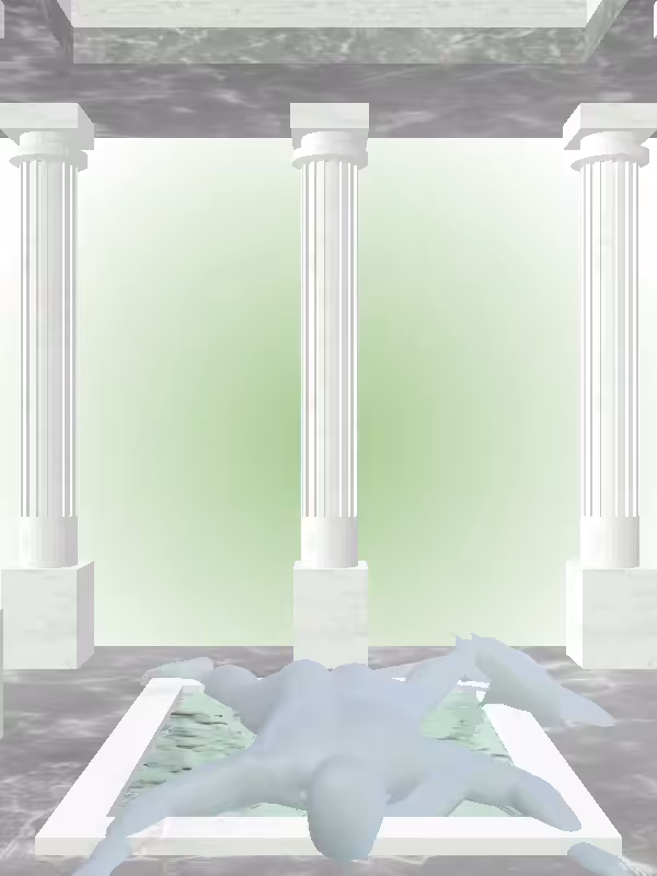 HeavenComputer: The Rising Matte Pale Green Man #4414