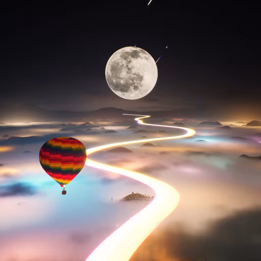 Fly to the moon