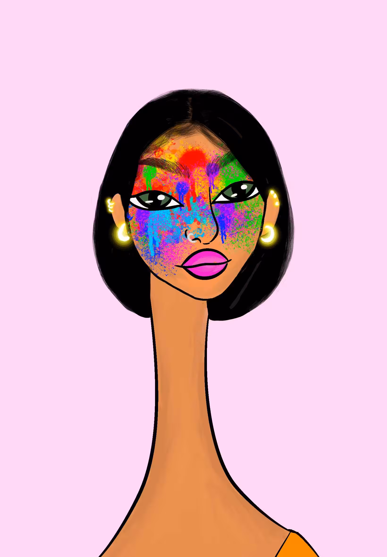 Long Neckie Ladies: Long Neckie Lady #2643