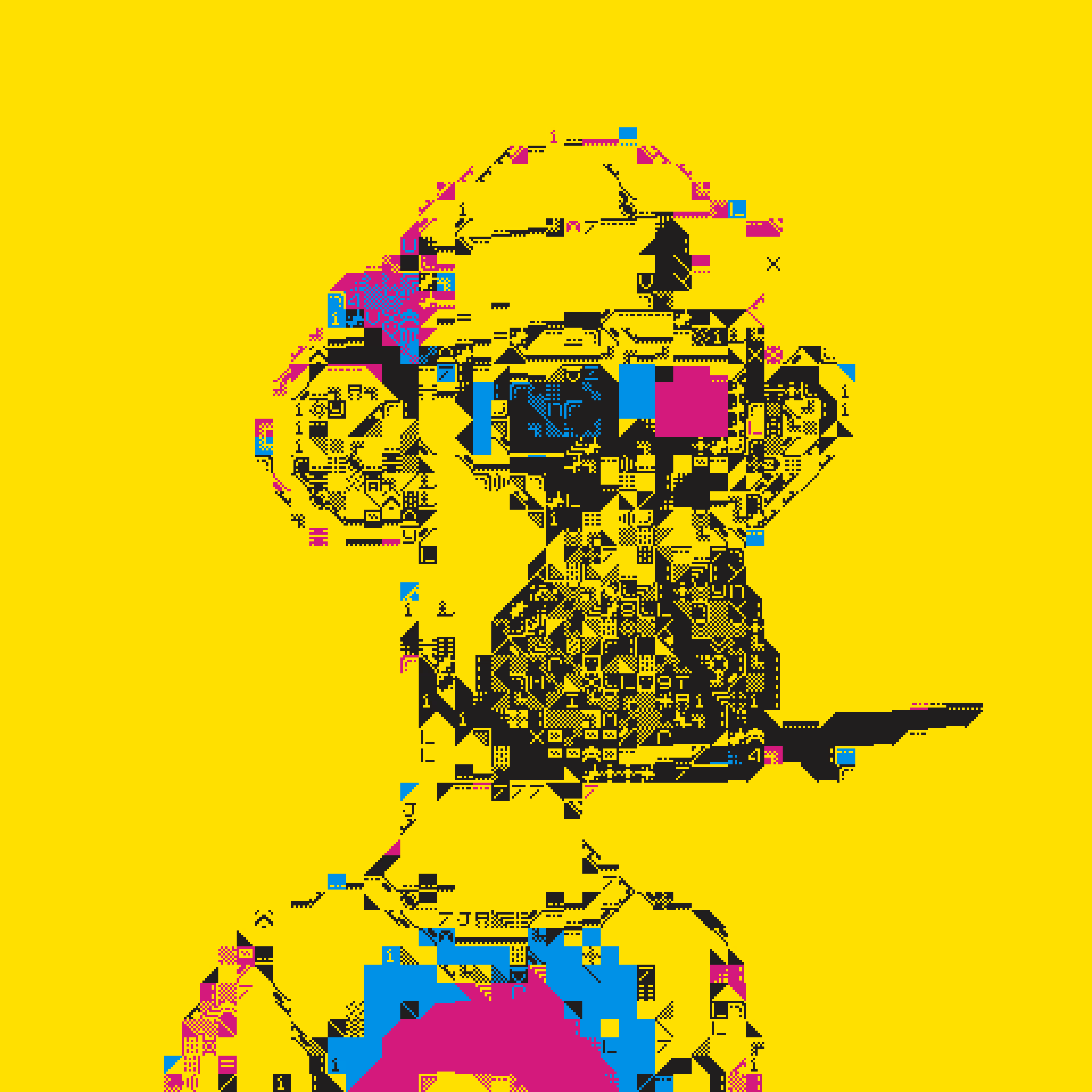 3D CUBIST APES #15