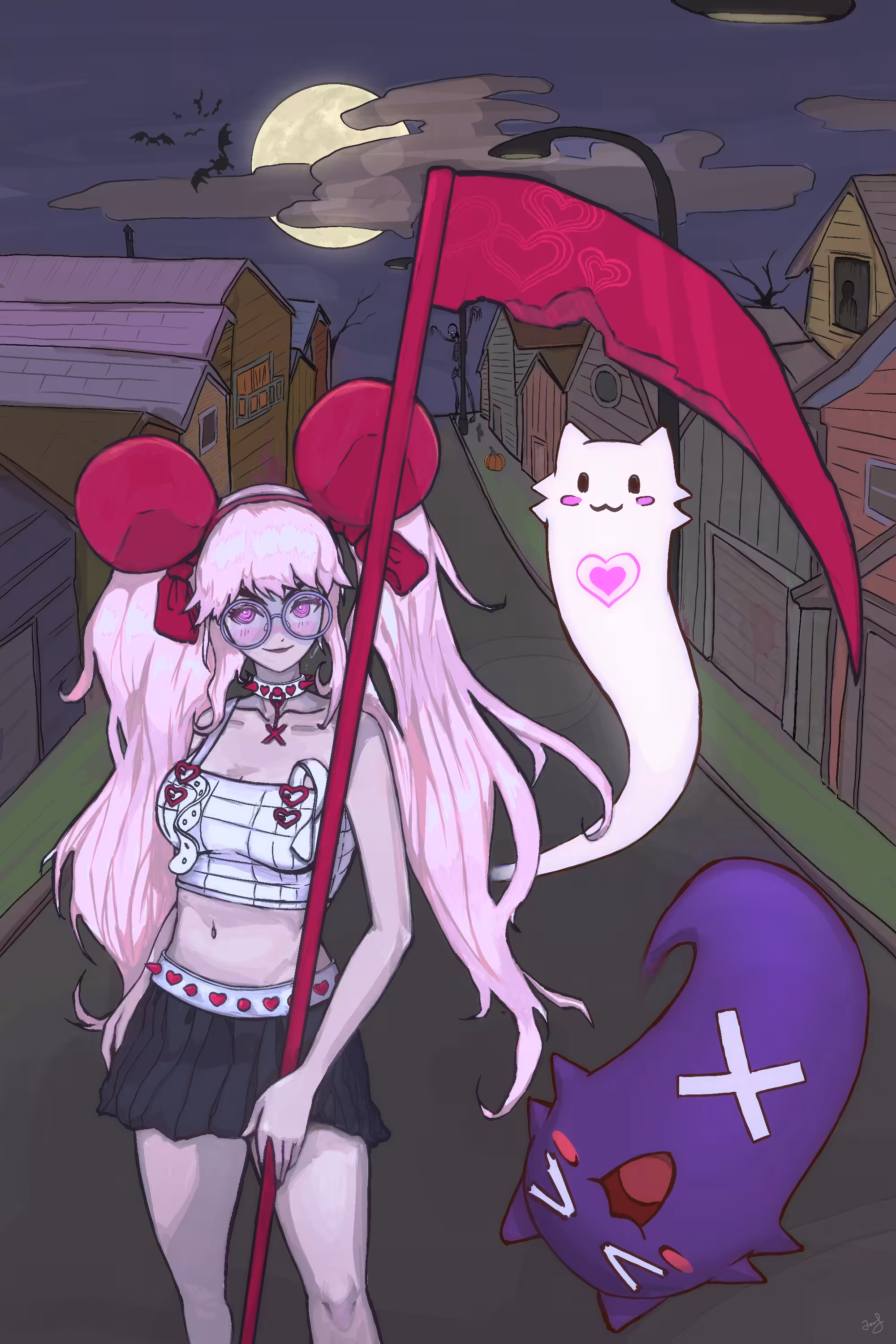 Halloween Cats and Mouse