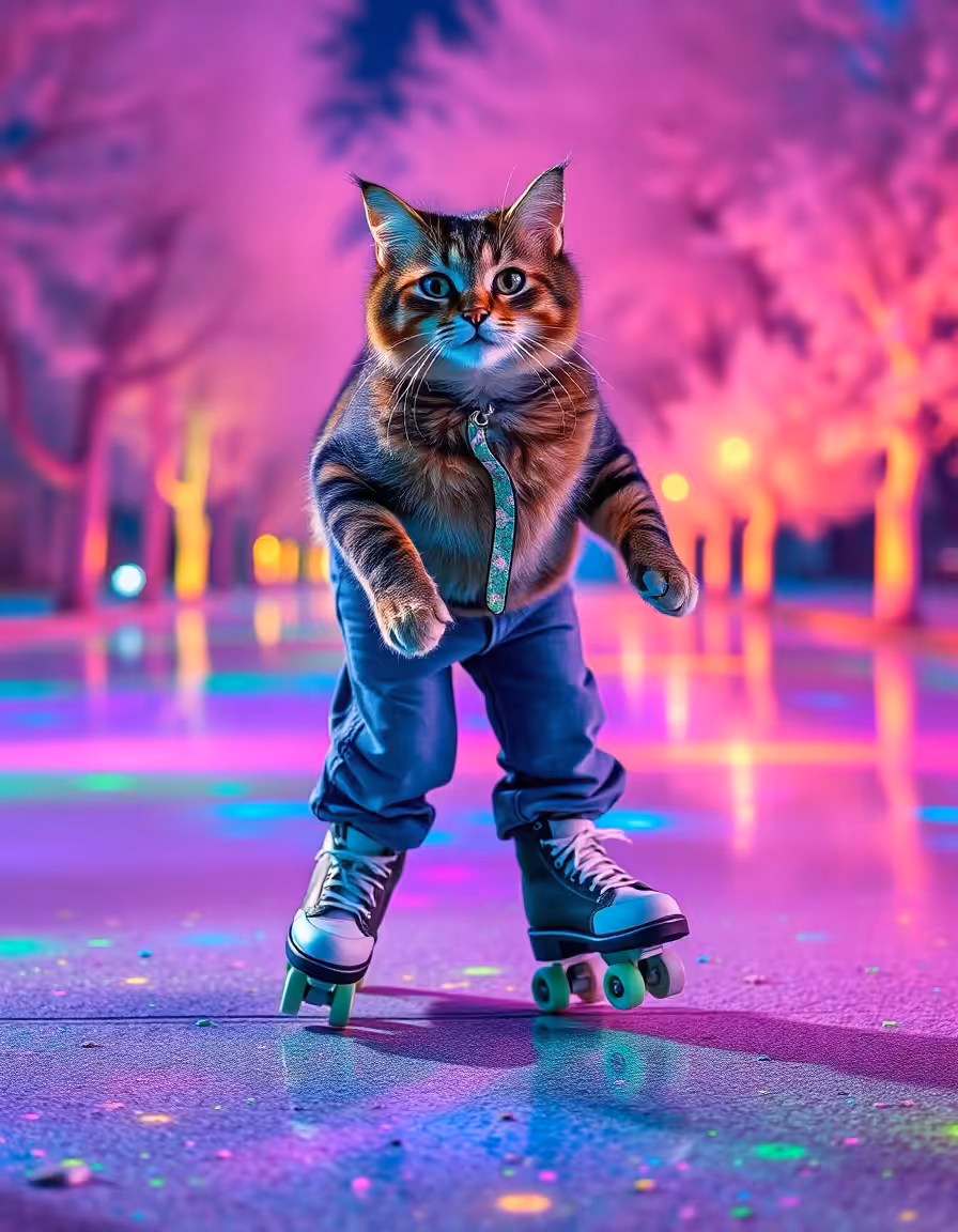 Skating Cat