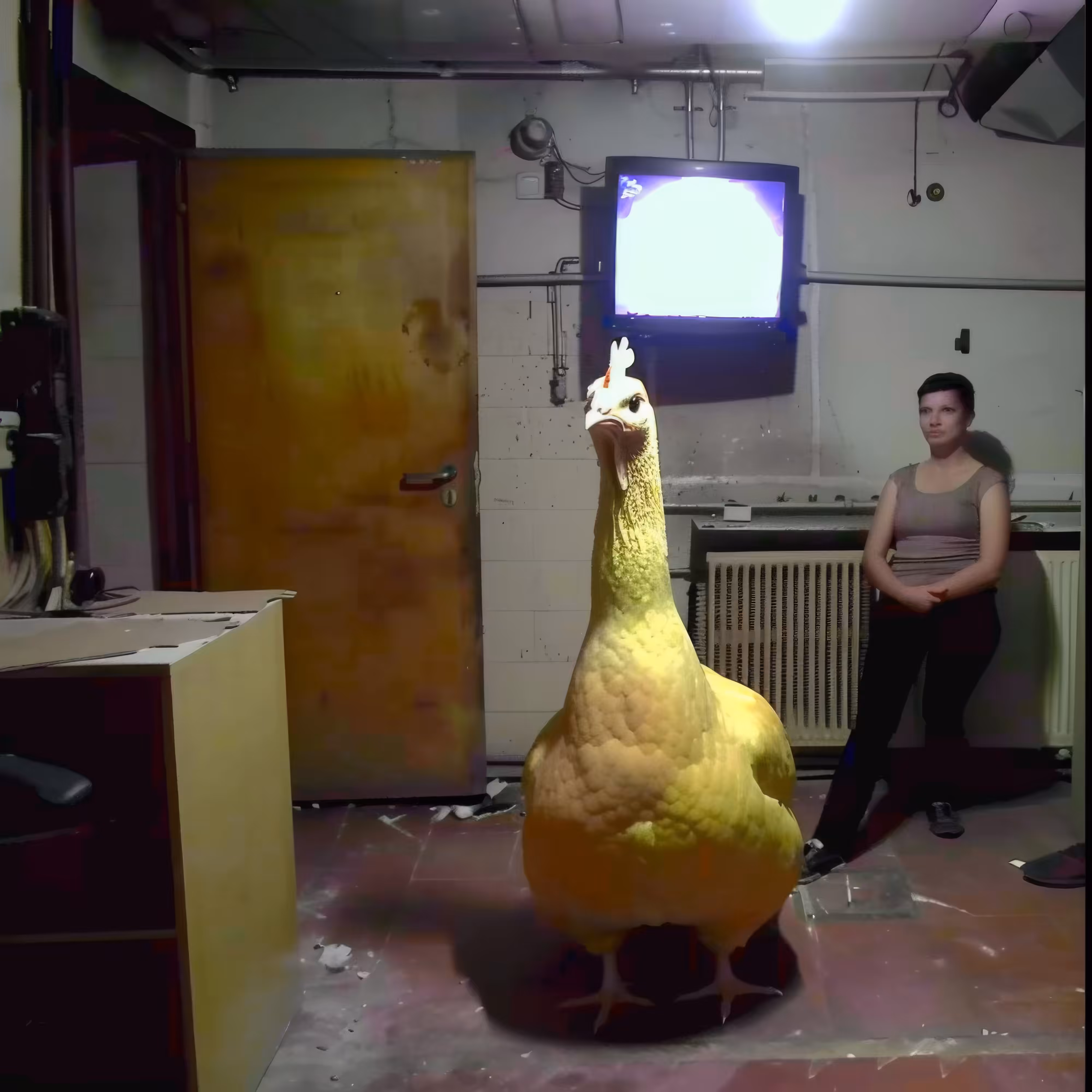 BAD JPEGs: Basement-Hen