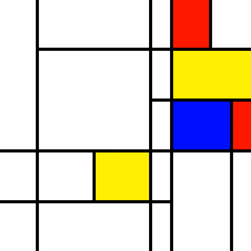 compositioninredblueandyellow.art, (NFT) #7