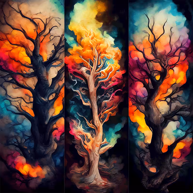 AI Psychedelic Forest #2