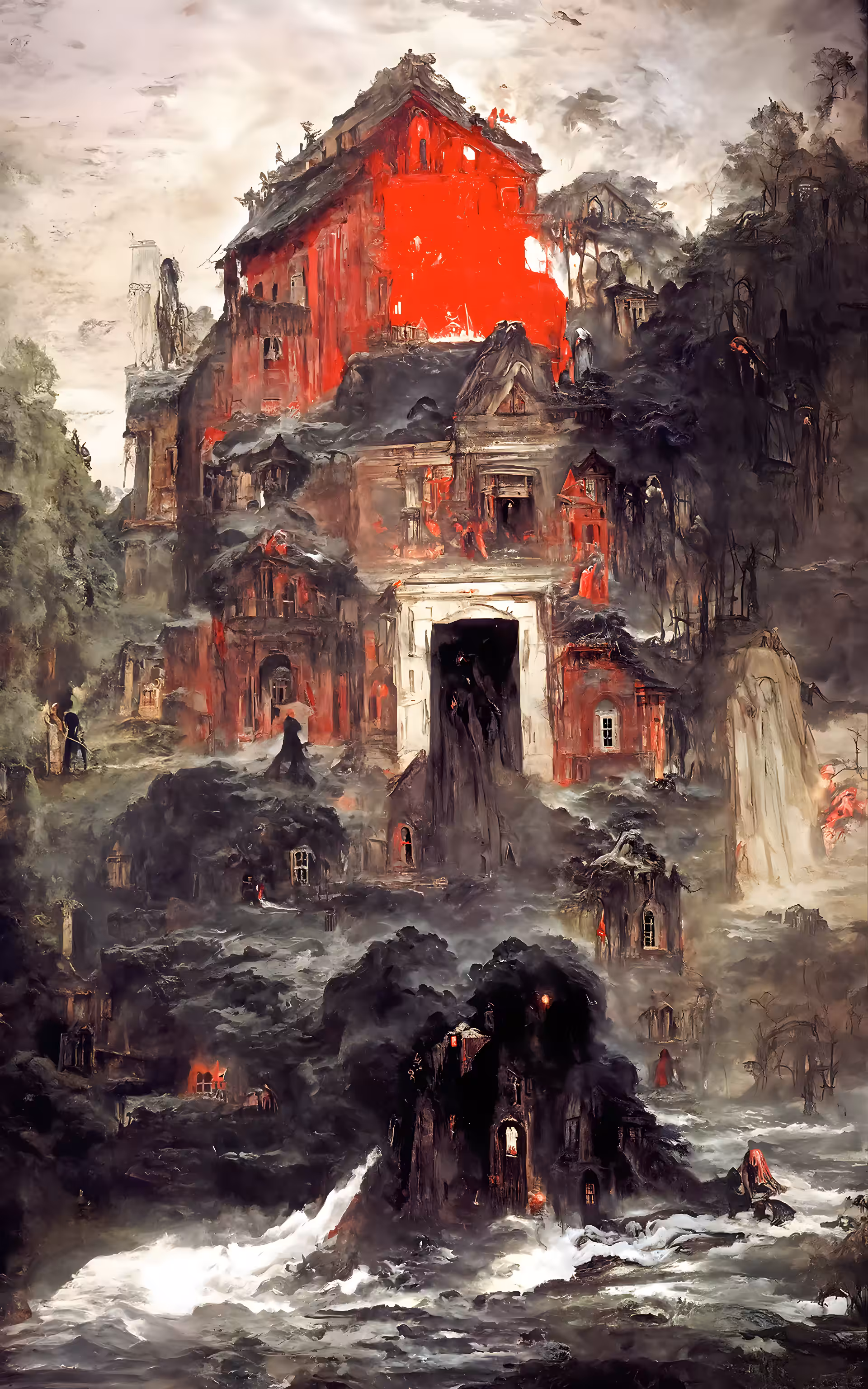 Red Tower Crumbling #5