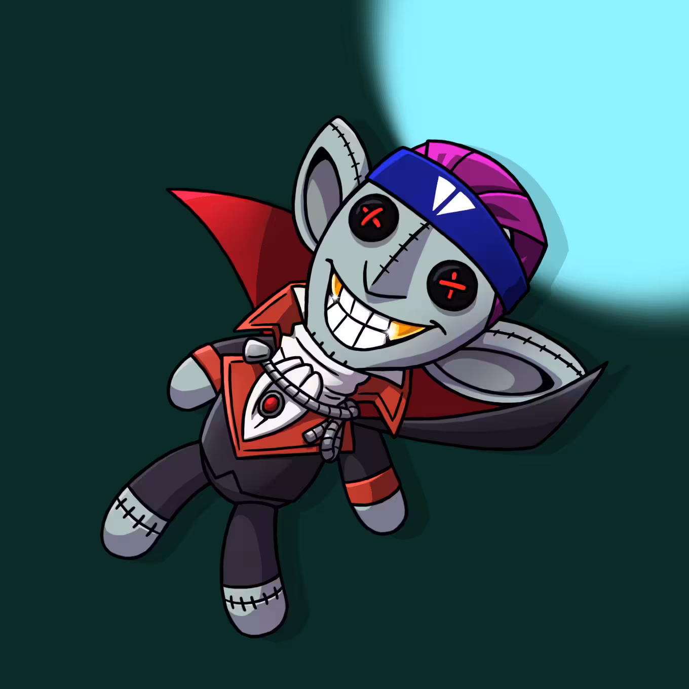 #5714 Sneaky Vampire  Teddy