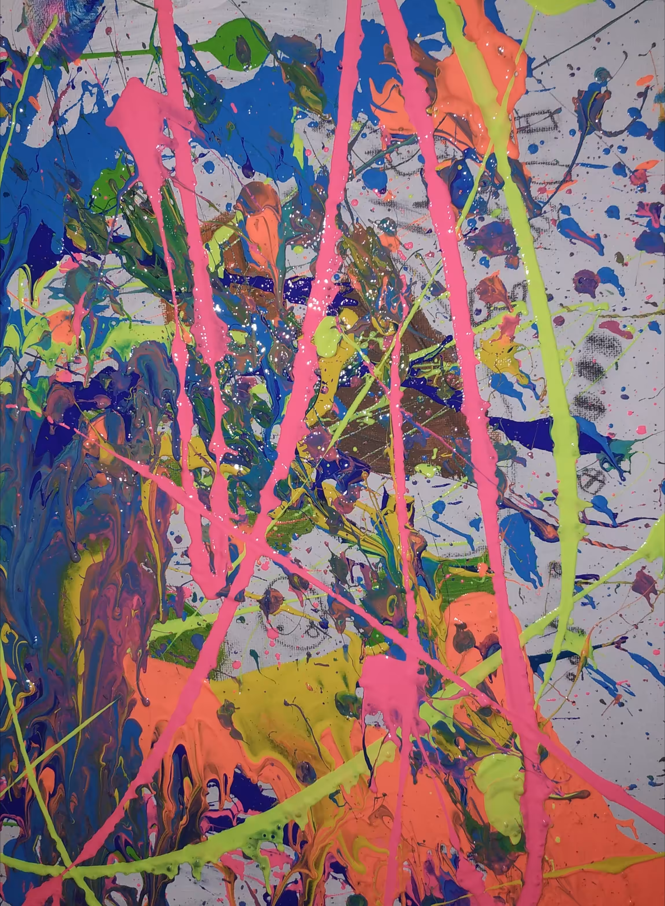 Action Painting with daughter #03