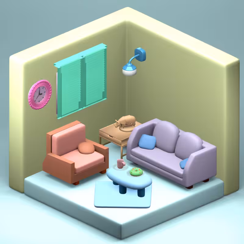 3D Fantasy Living room #33