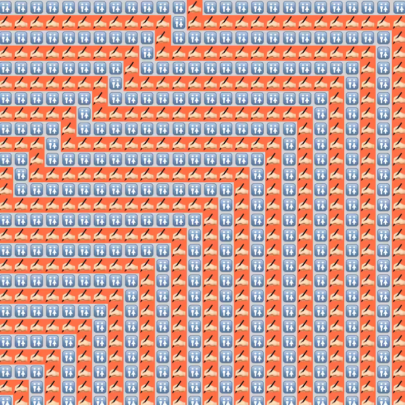 Elementary Cellular Emoji Automata #314