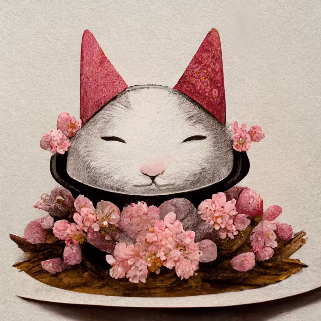 sleeping white cat