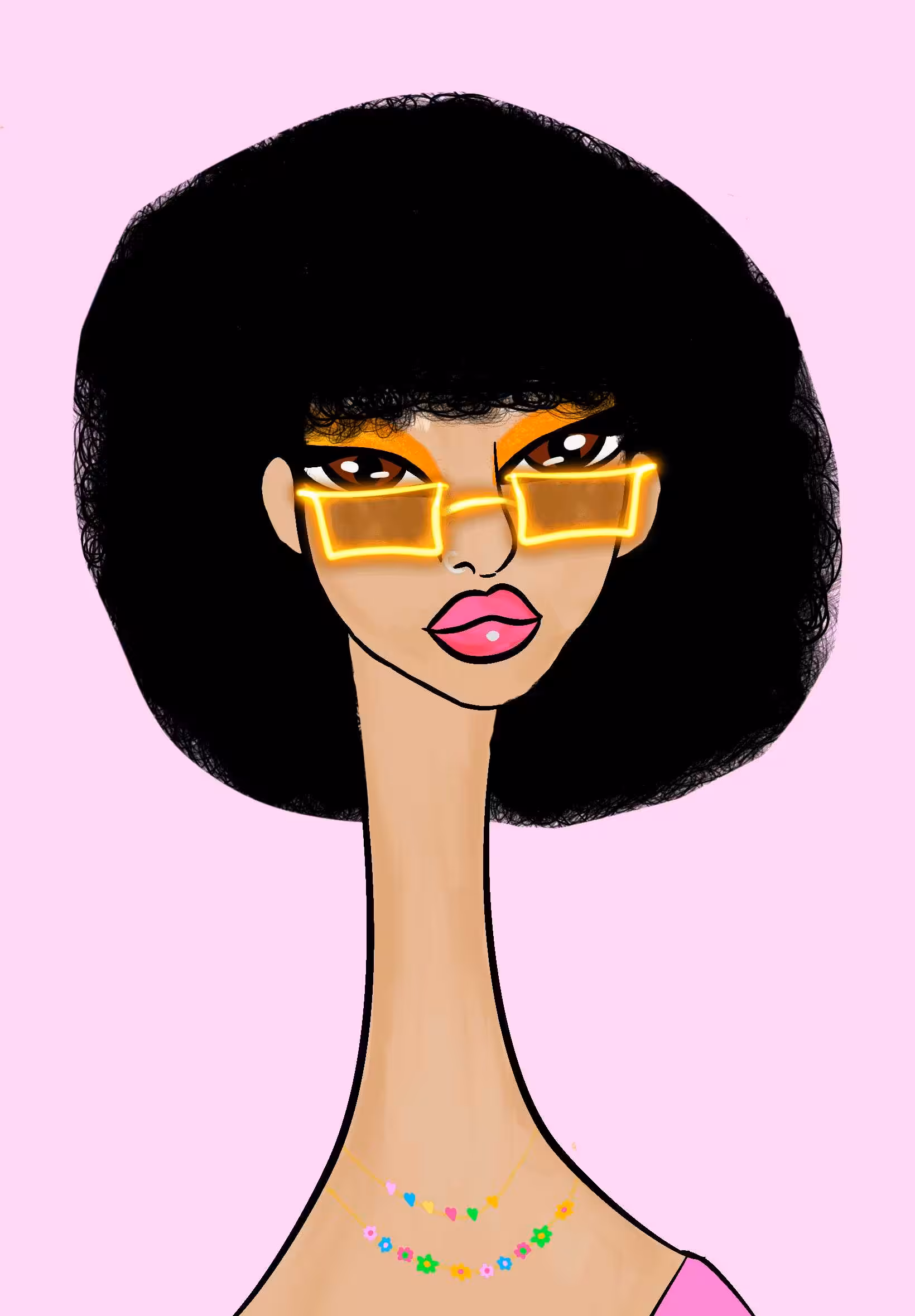 Long Neckie Lady #645