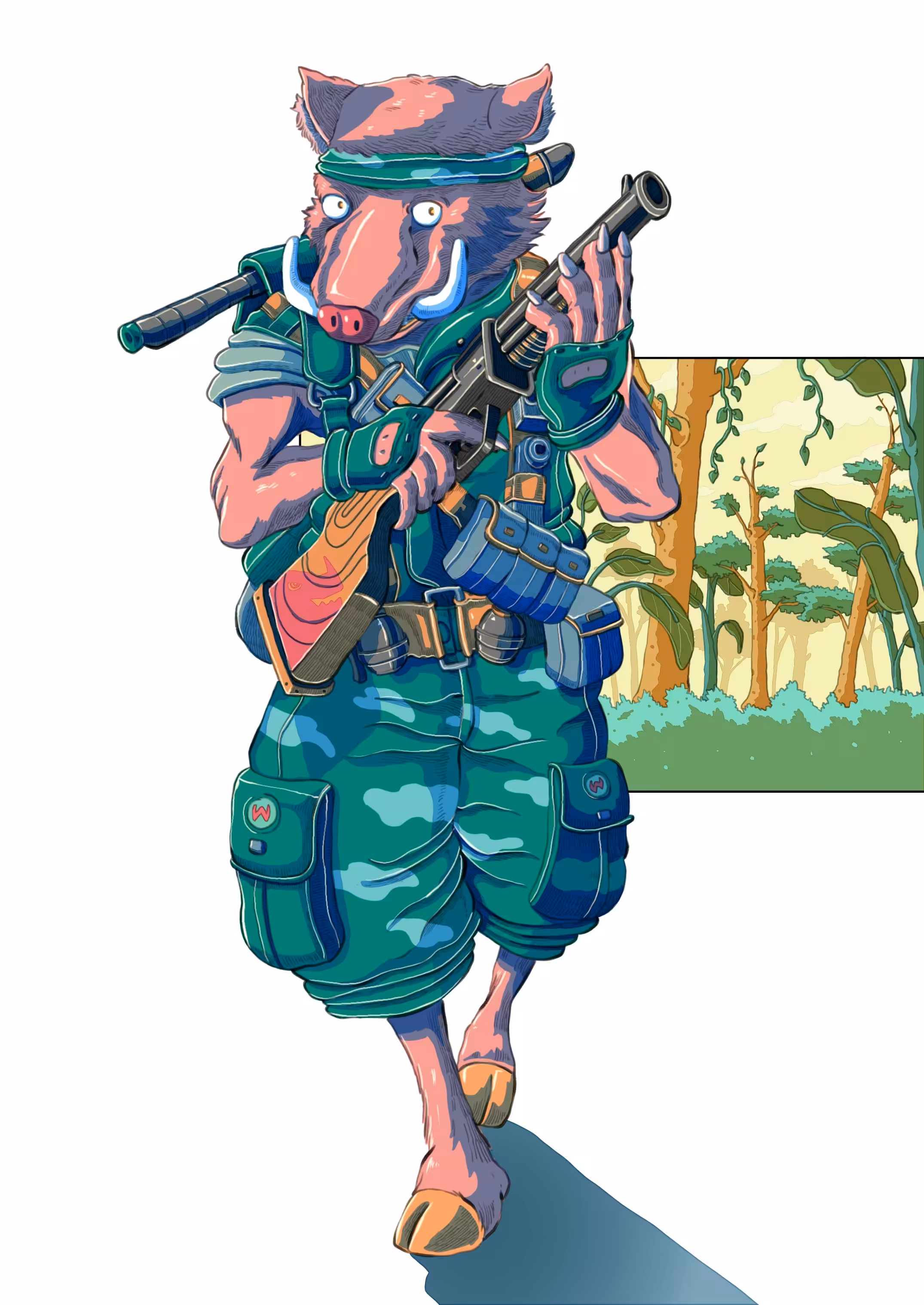 WILD HOG = GREEN BERET 