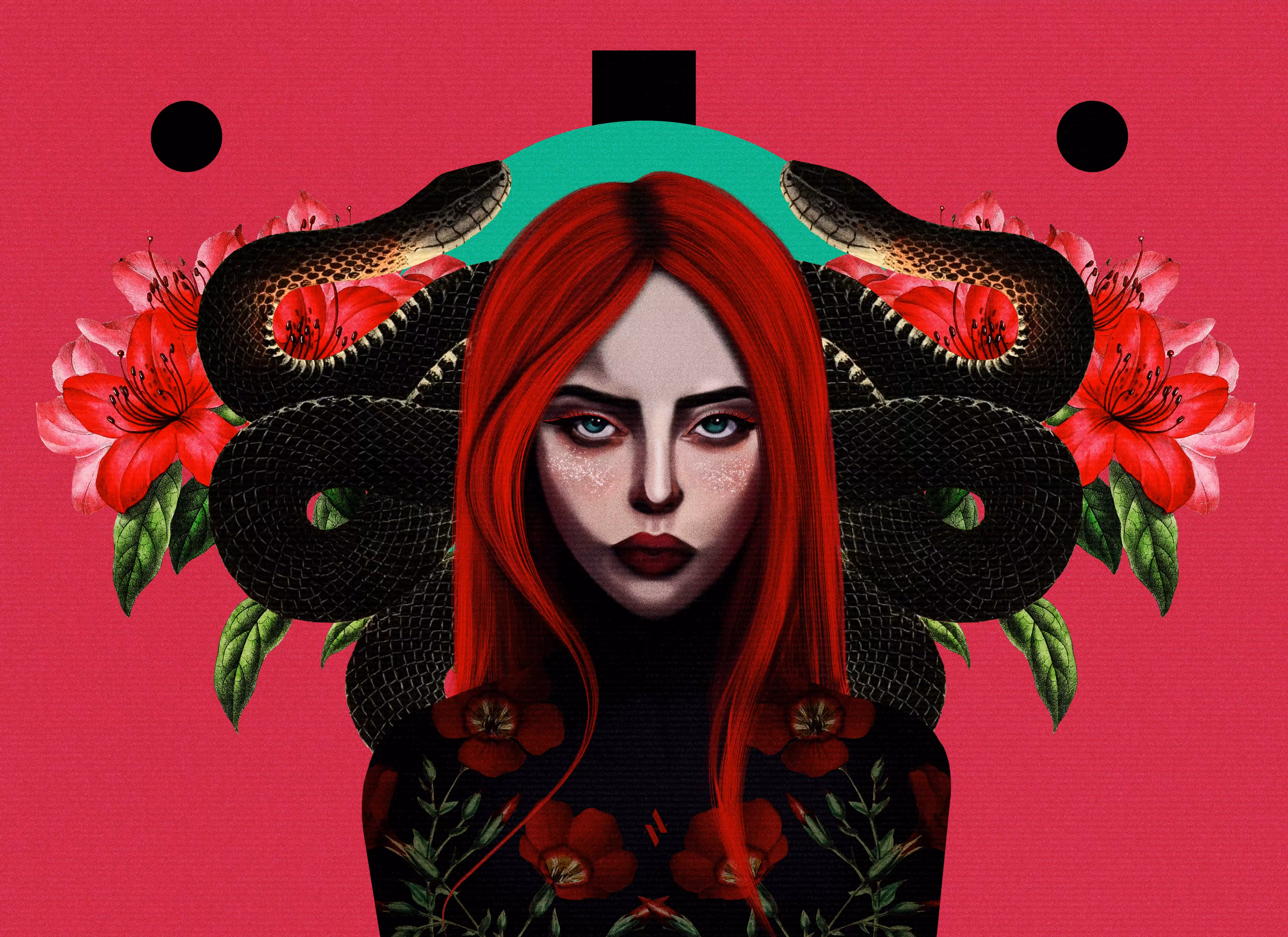 She breathes flowers