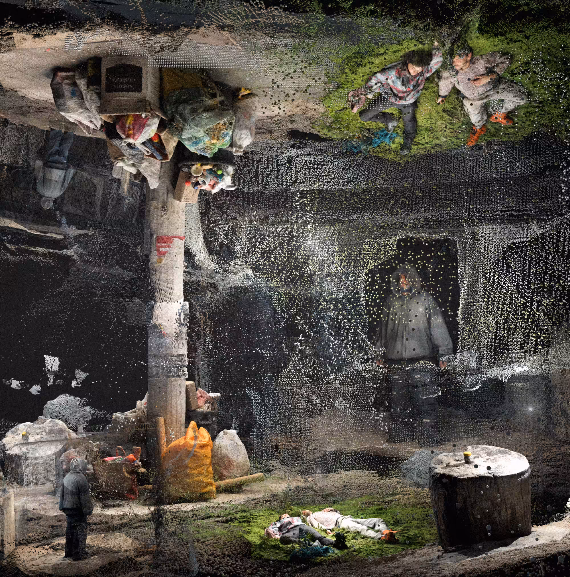 Piece of fragmented world