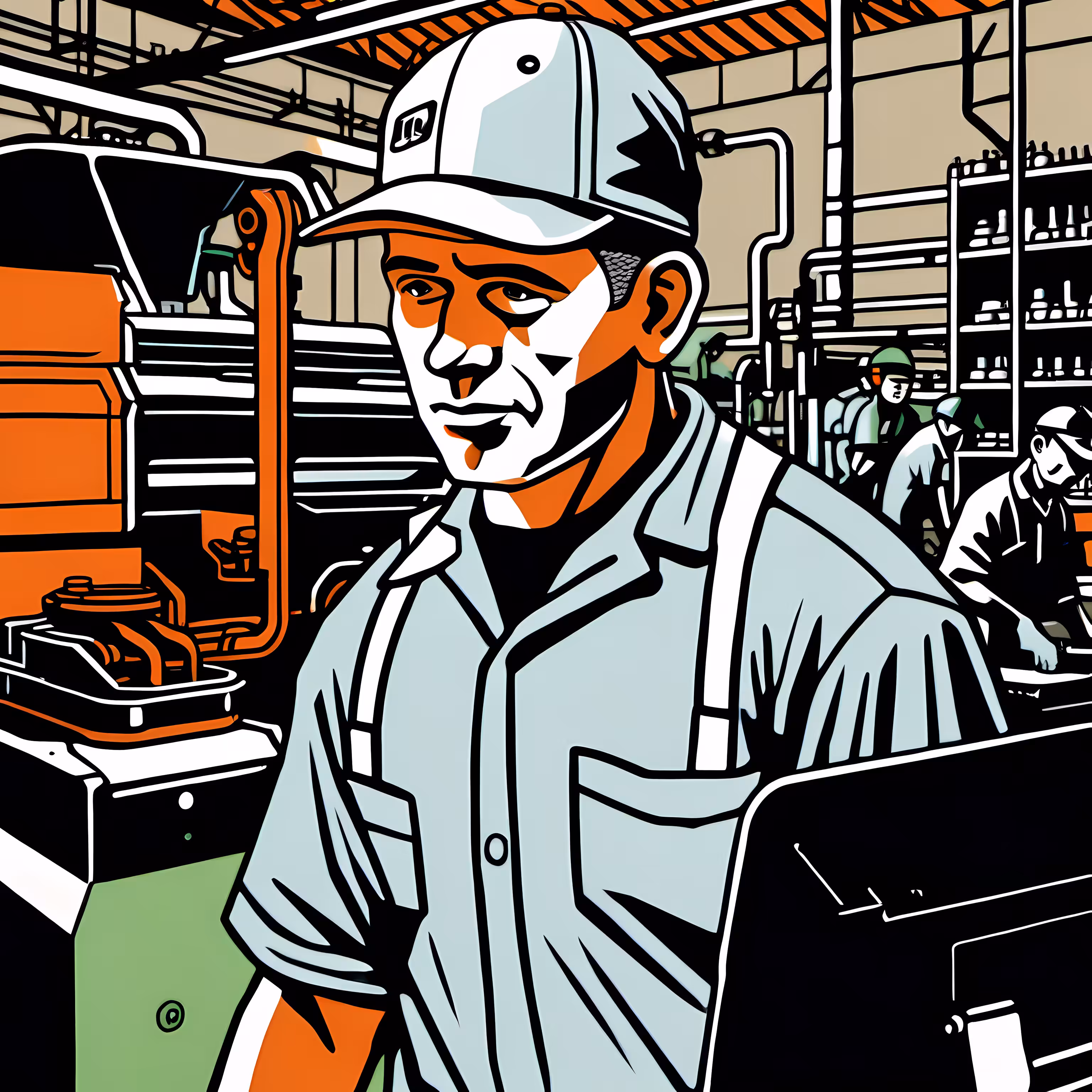 Workforce Portrait / Automotive Assembly Line Worker #14