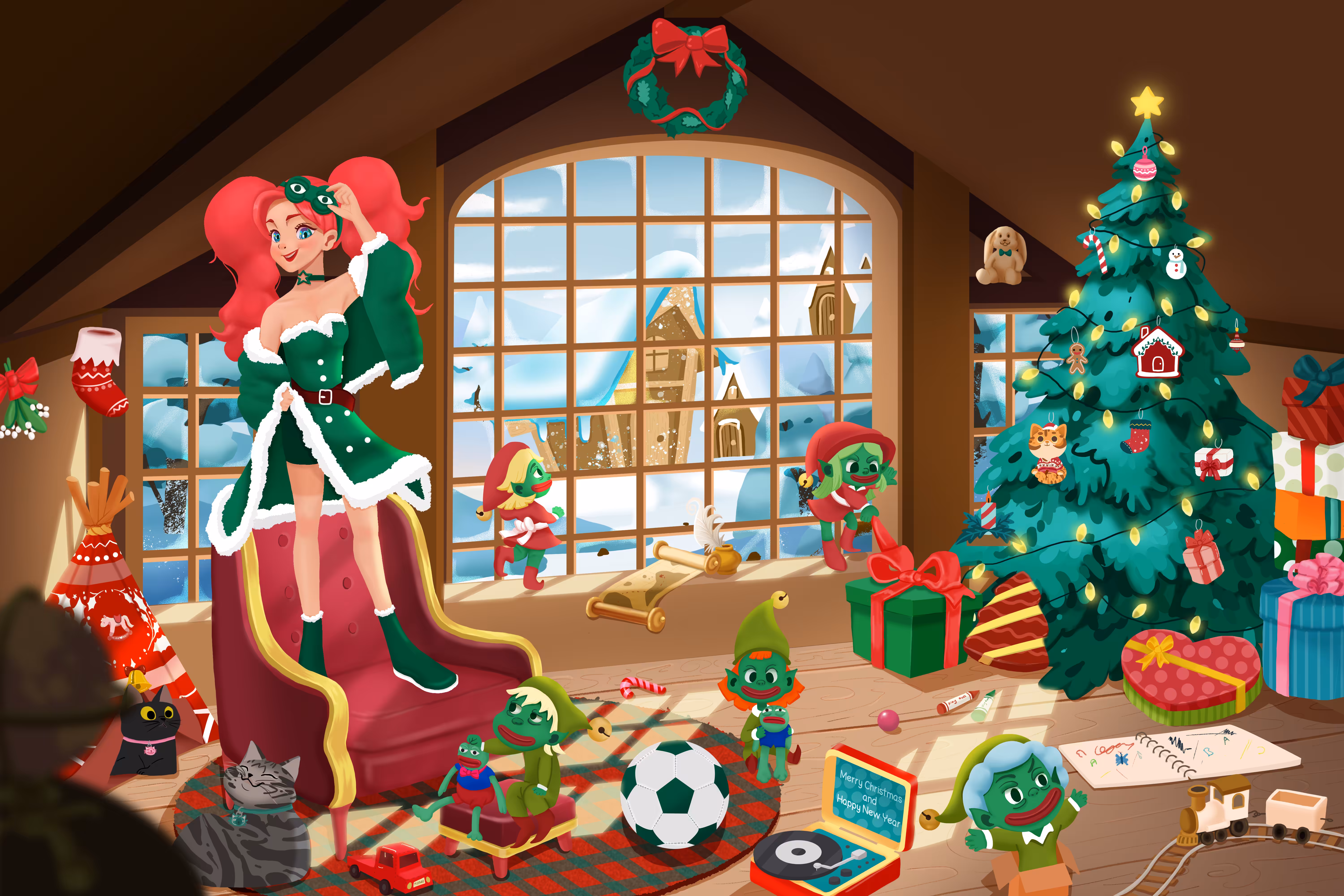 Mrs. Claus & The Pepe Elves