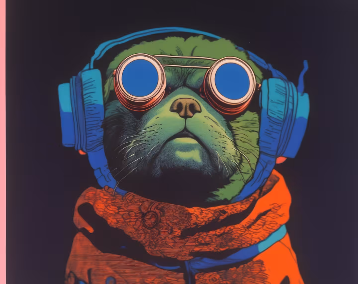 Retro Anime Pug #11