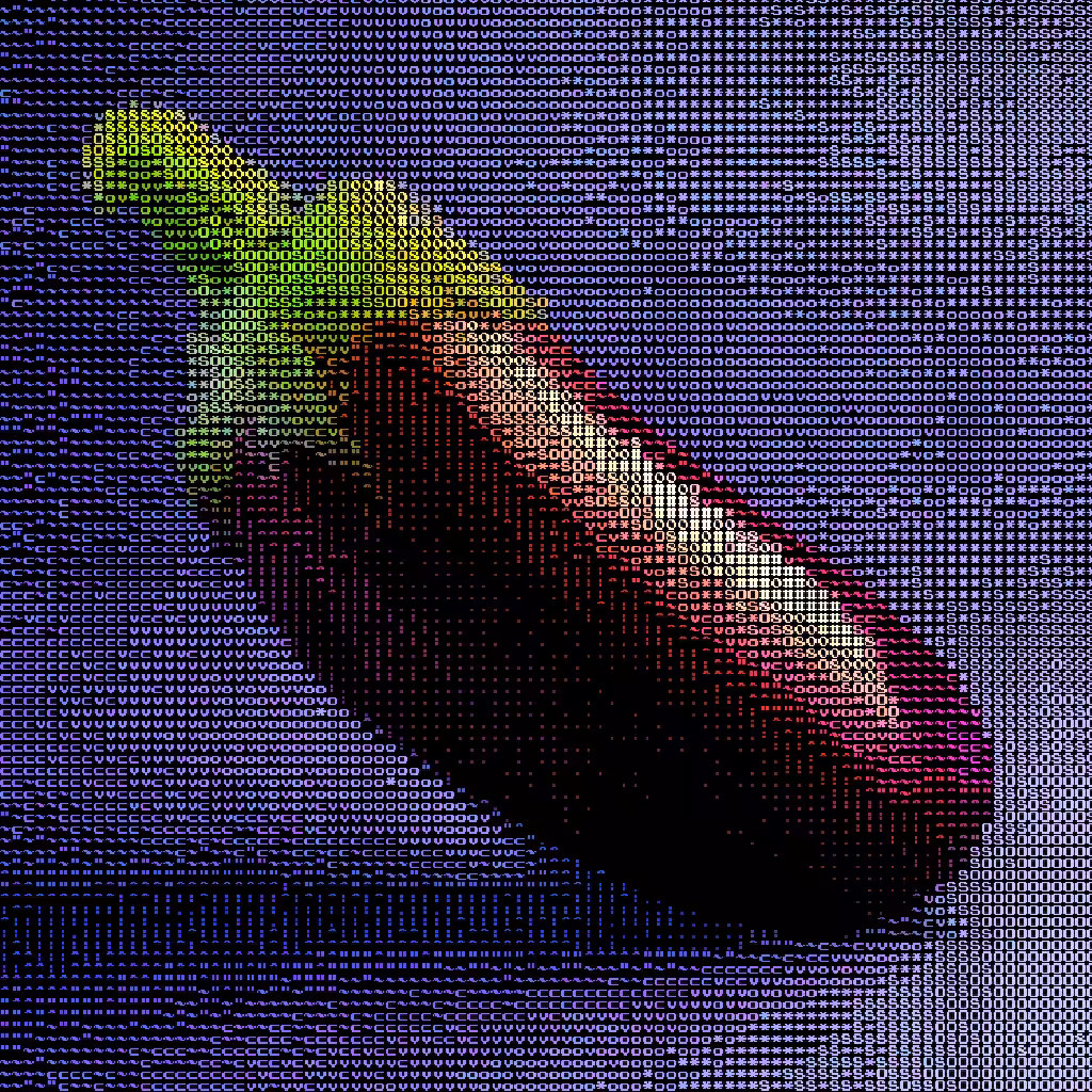 an aubergine ascii study
