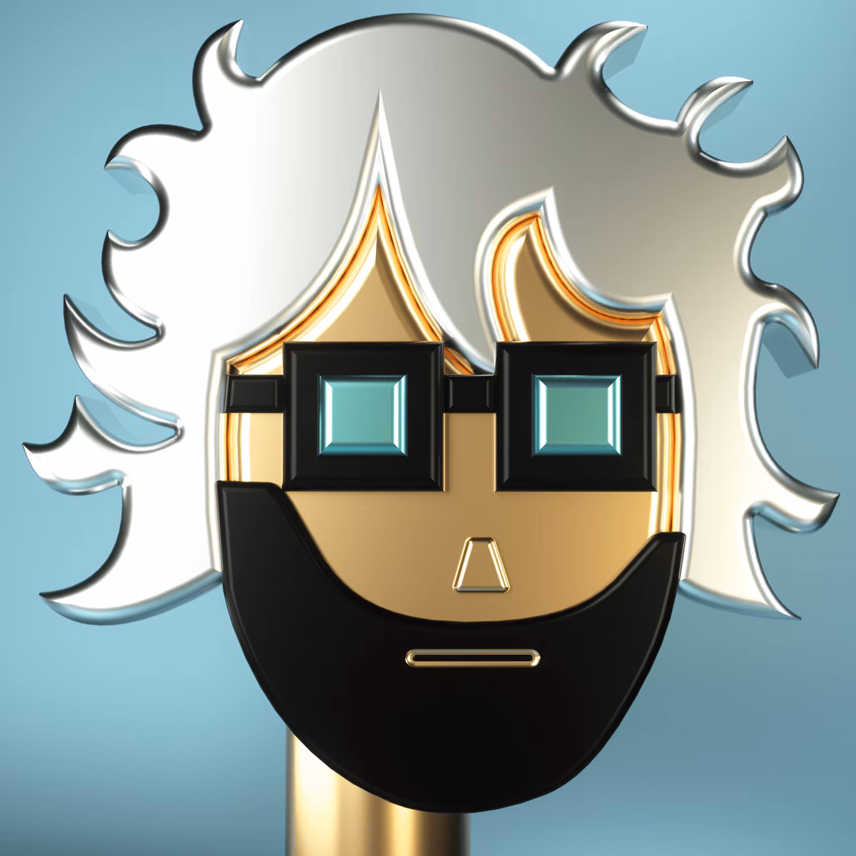 3D Chrome Punks: 3D Chrome Punk #0573