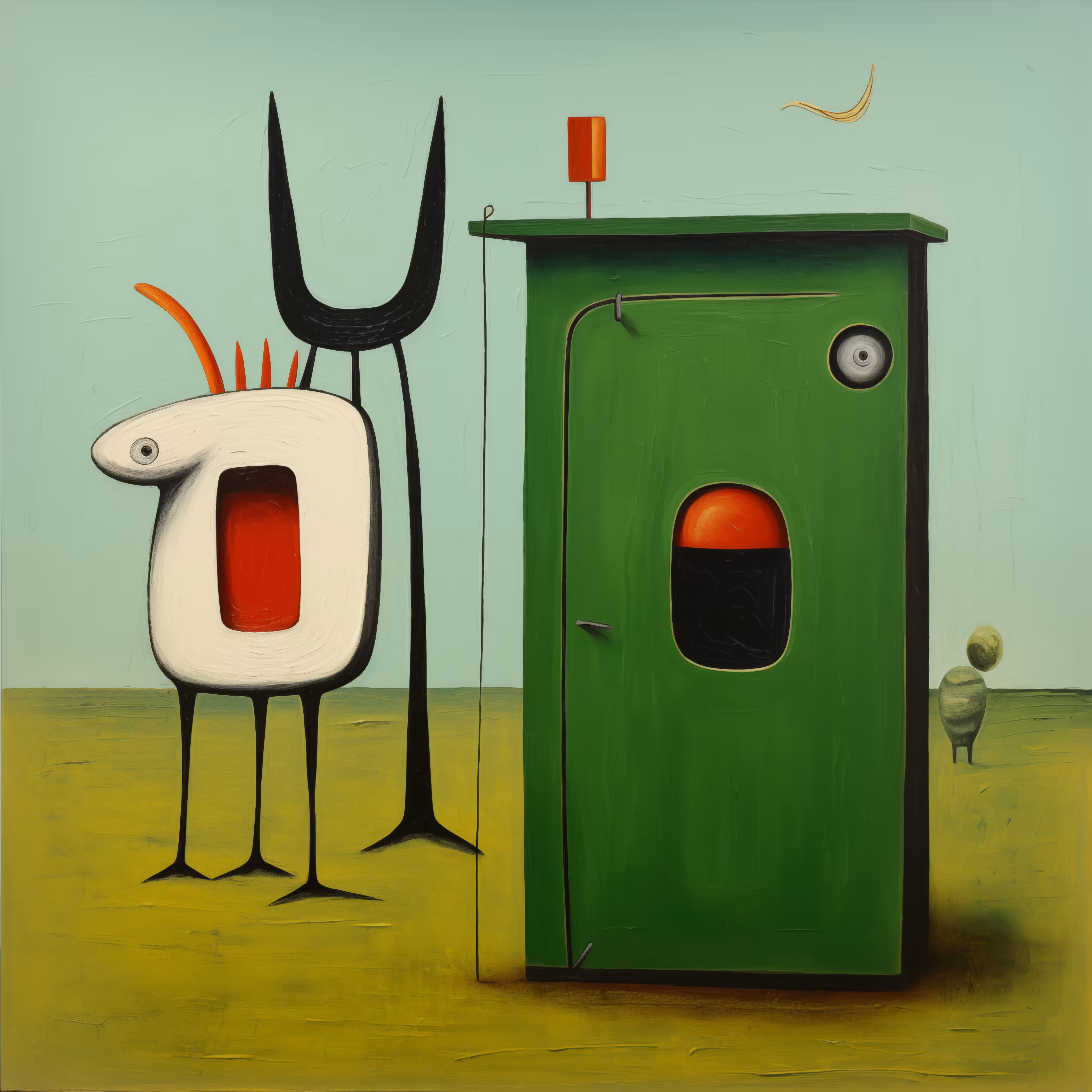 Cow Outside the Outhouse