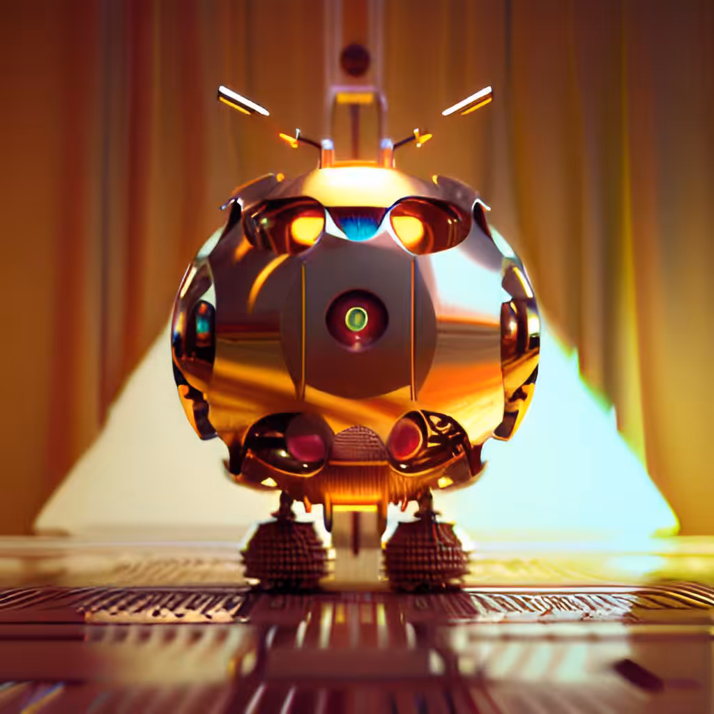 Golden Robotic Apples #70