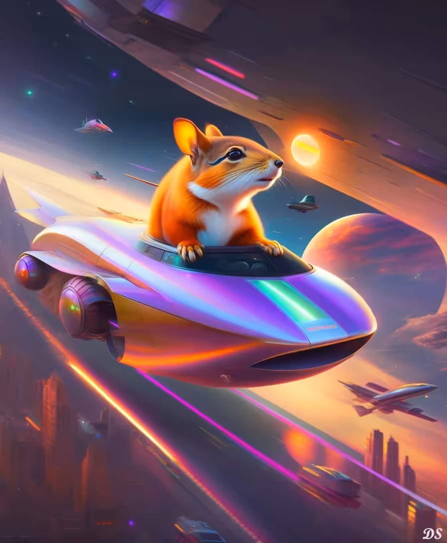 Space squirrel warrior 