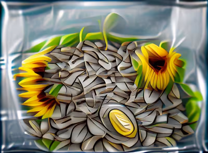 Put these sunflower seeds in your pocket so they will grow when you die here.