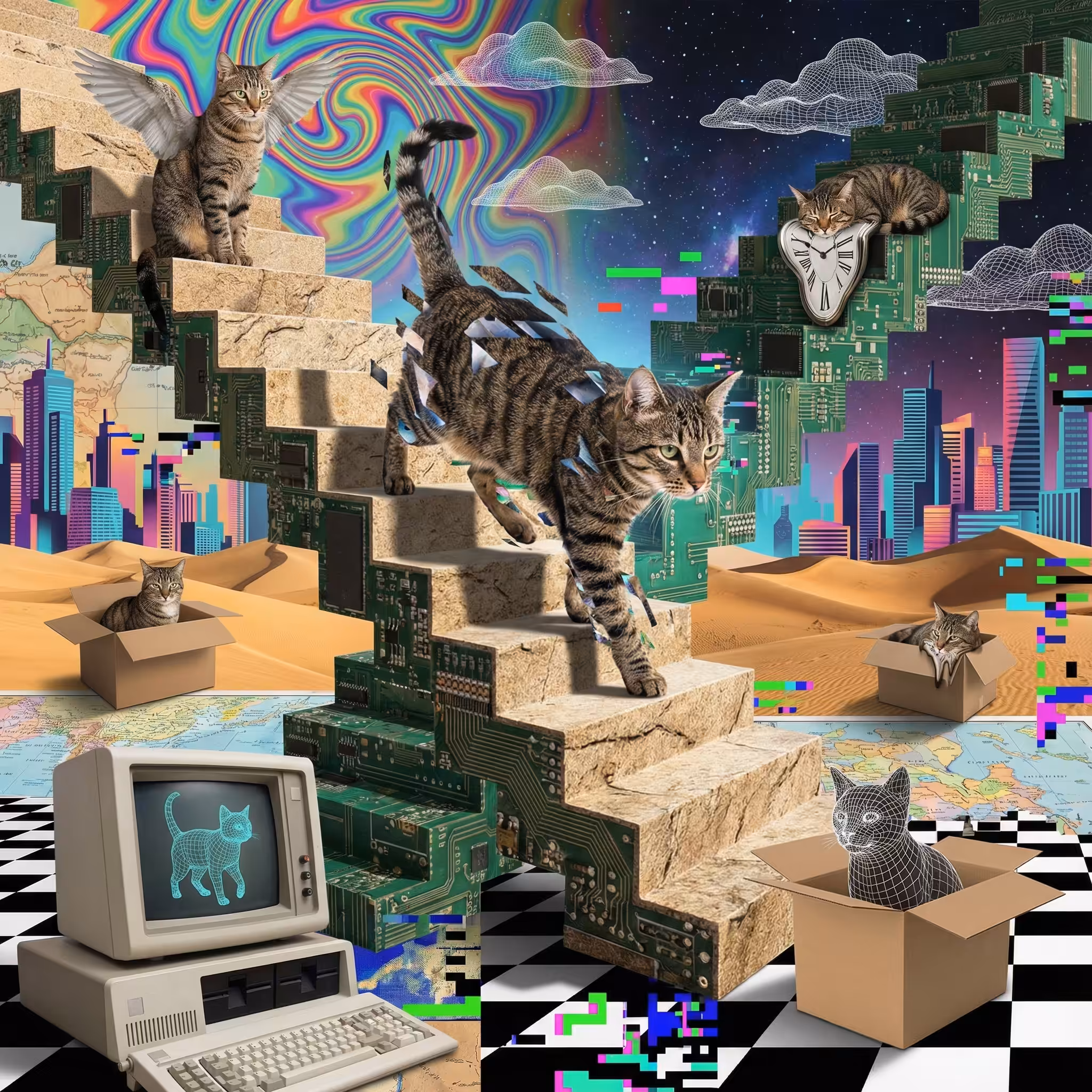 abstract cats #21