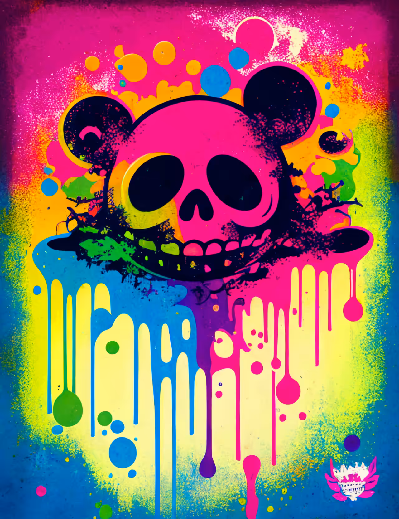 Skull of Mickey Graffiti