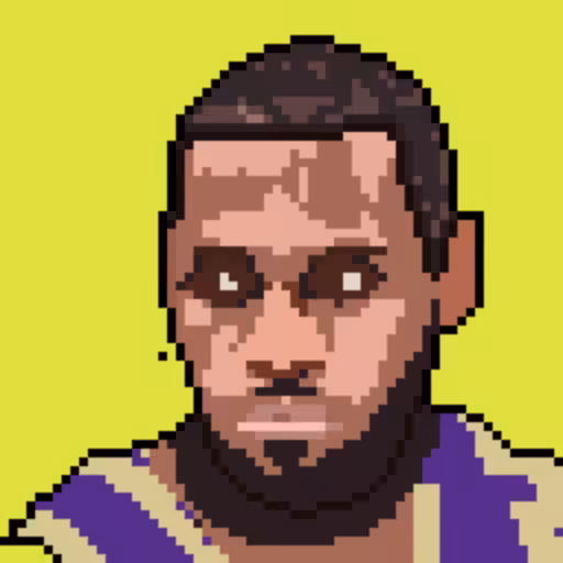 Artificial Intelligence Art AIA: PopMask #25 - Crypto LeBron James 1